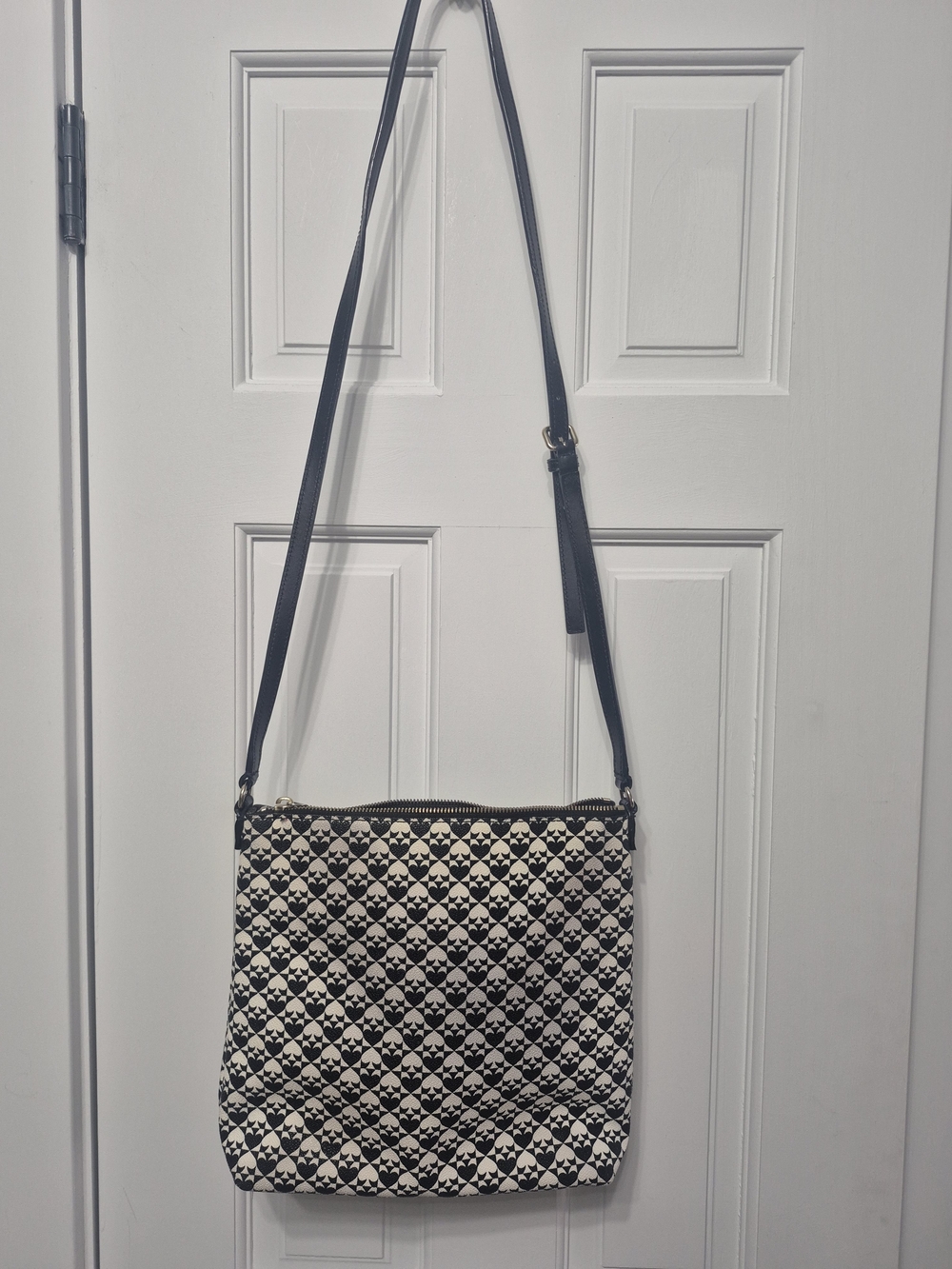 Kate Spade Black & White Patterned Crossbody Bag - Picture 7 of 7